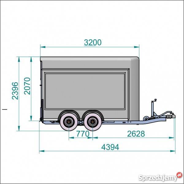 Przyczepa kontener furgon cargo Warszawa