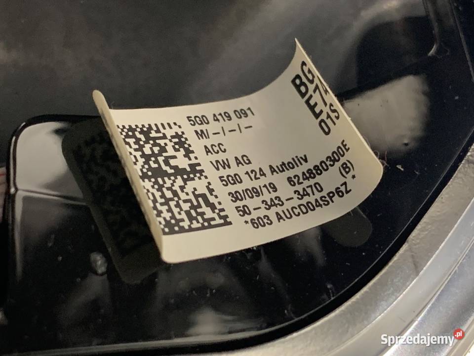 KIEROWNICA VW GOLF VII 5Q0419091