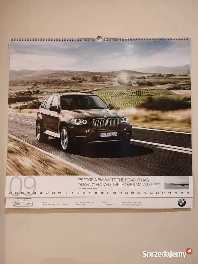 Kalendarz BMW 2013 58 x 54