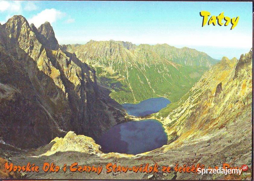Kart PocztTatry MOkoCzarny Staw widoki 1997 Gliwice