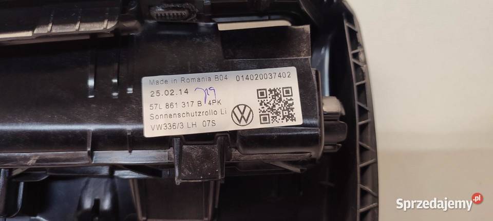 VW TAYRON BOCZEK PRAWY TYŁ ROLETKA