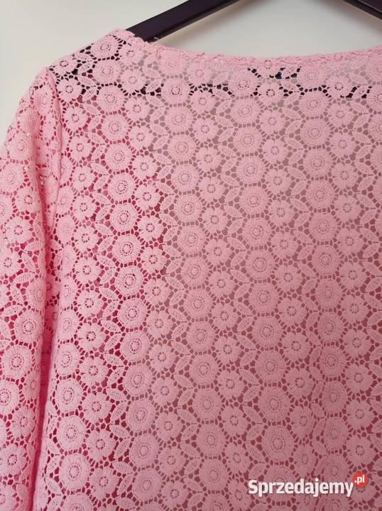 Ażurowy sweter narzutka Hajnówka