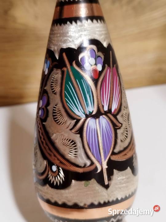 Wazon Minakari miedziany wys17