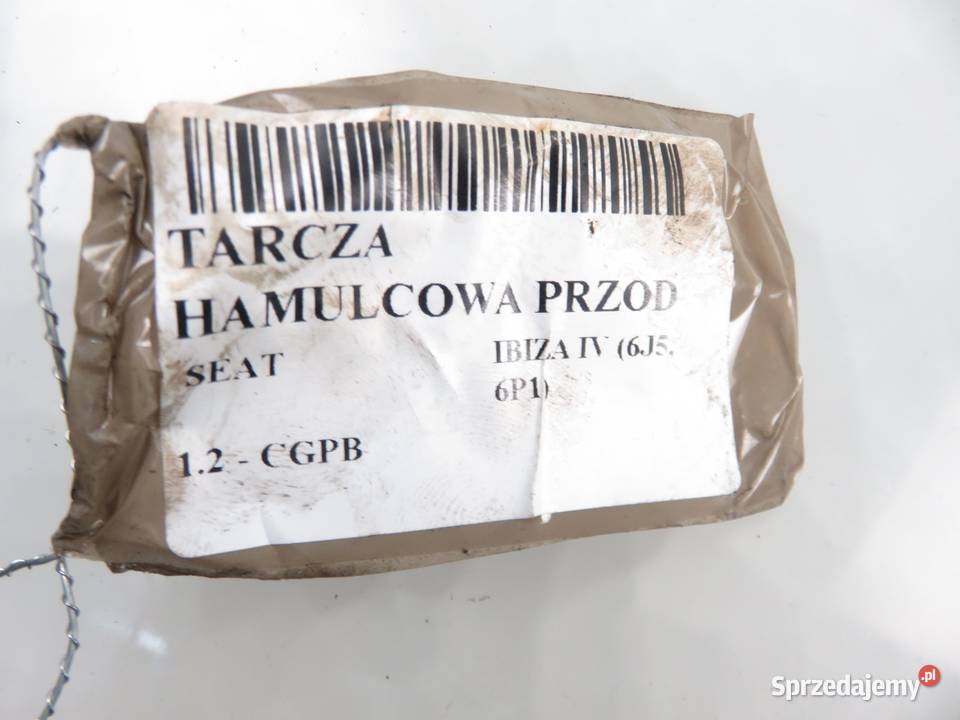 TARCZA HAMULCOWA PRZÓD SEAT IBIZA IV 12 B sprzedam