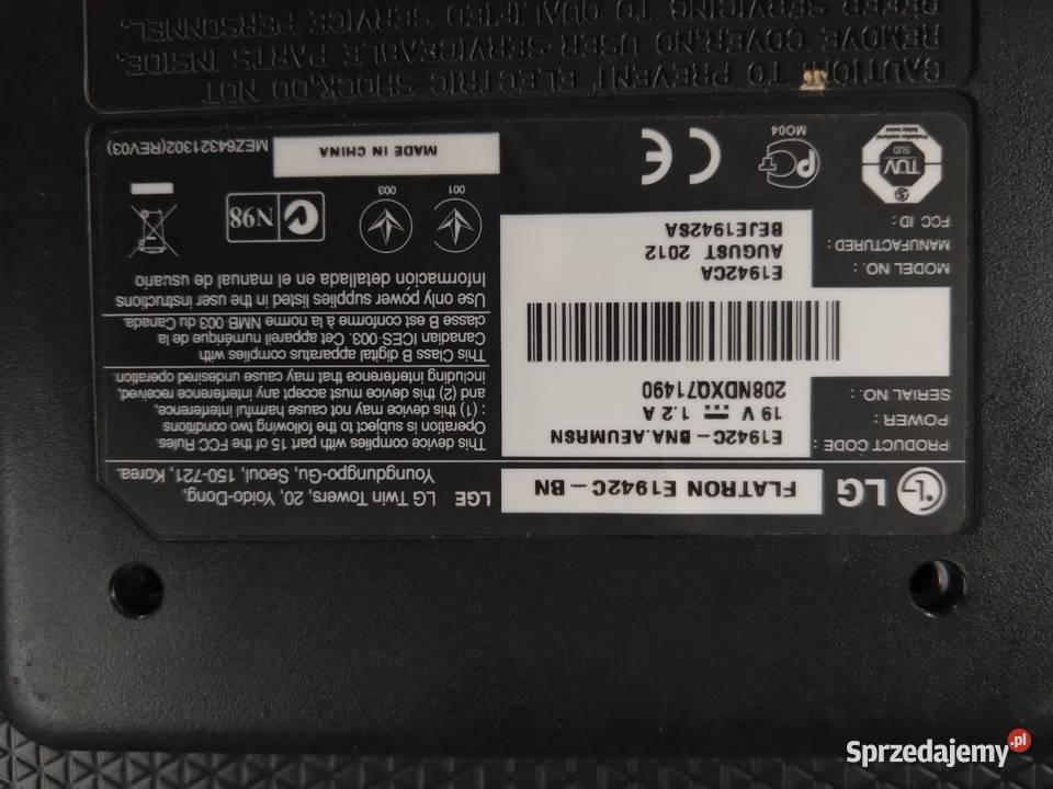 Monitor Lg led 19 flatron Monitory i projektory Izdebnik