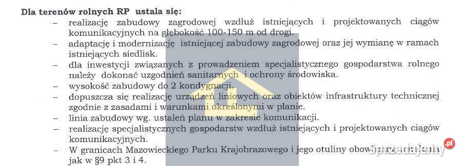 Działka w Chrośnie gmina Kołbiel rolna Chrosna