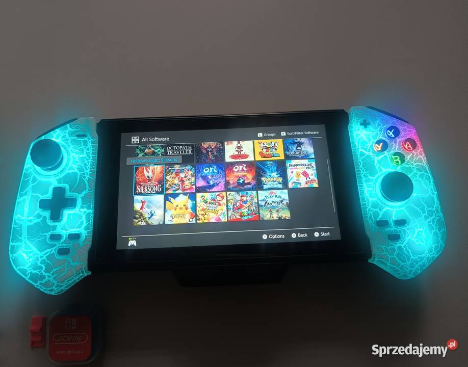 Nintendo Switch v1 Blue Transparent CFW mazowieckie Warszawa