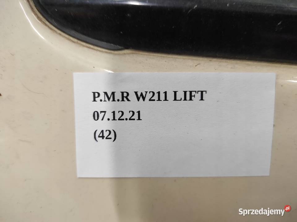 DRZWI PRAWE TYŁ MERCEDES E W211 LIFT 20062009 Nowy Tomyśl