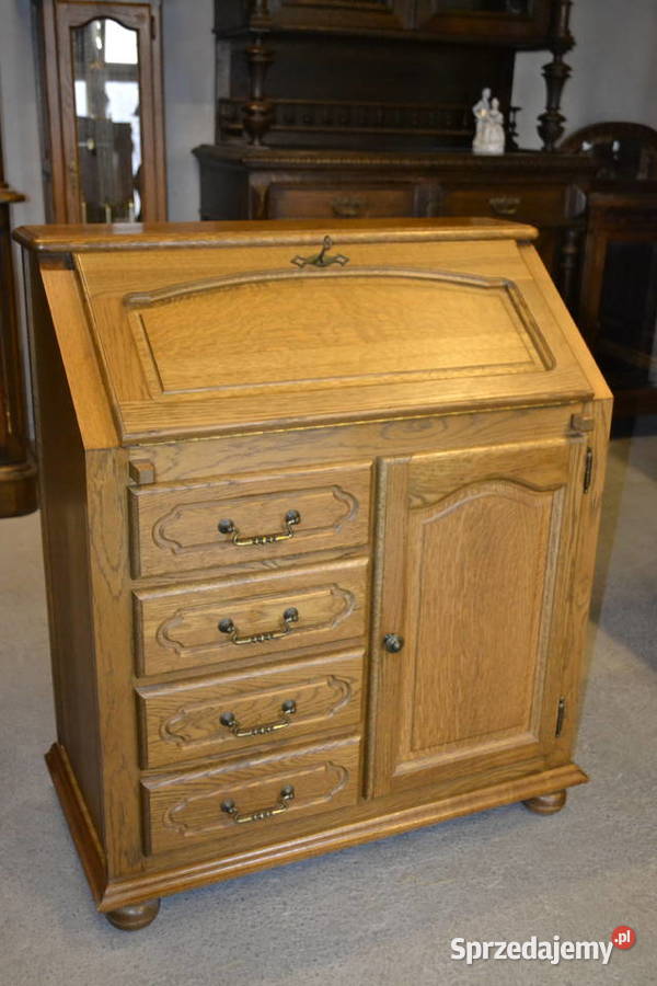 komoda sekretarzyk stylowy dąb Będzin