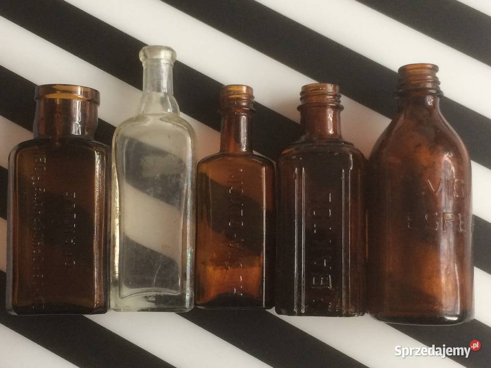 942 2 Niemieckie Buteleczki Apteczne Szczecin