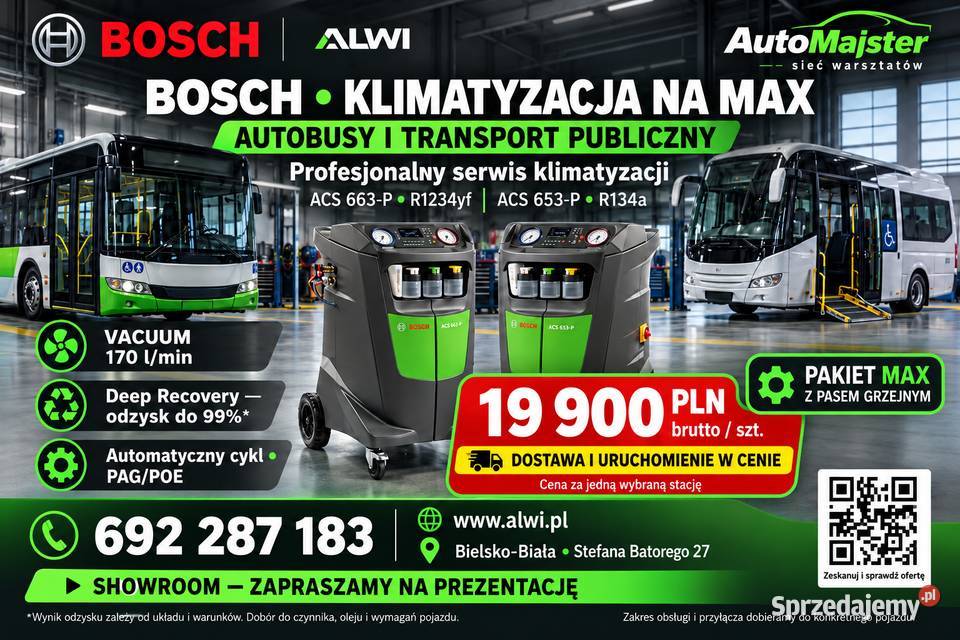 Acs 663 Stacja klimatyzacji Ev serwis Bosch na Bielsko-Biała