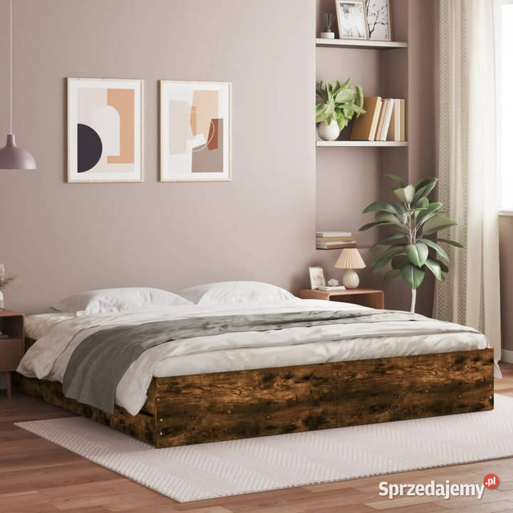 Rama łóżka z szufladami przydymiony dąb 160x200 Warszawa