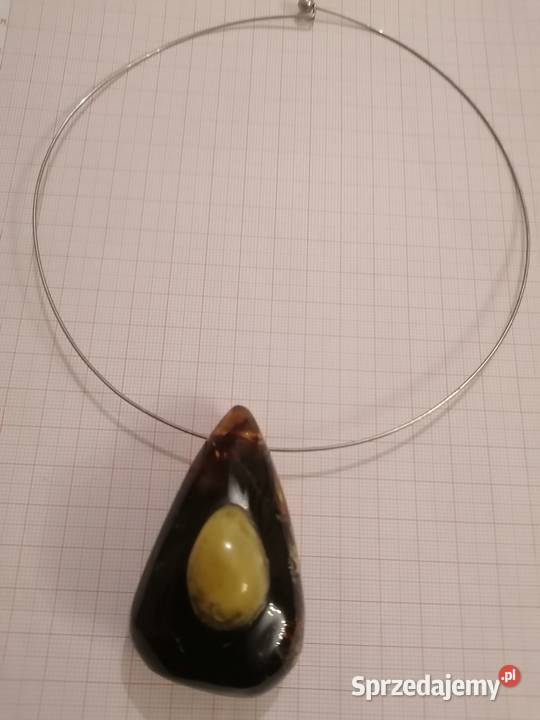 Wisior Bursztyn obroża naszyjnik Białystok sprzedam