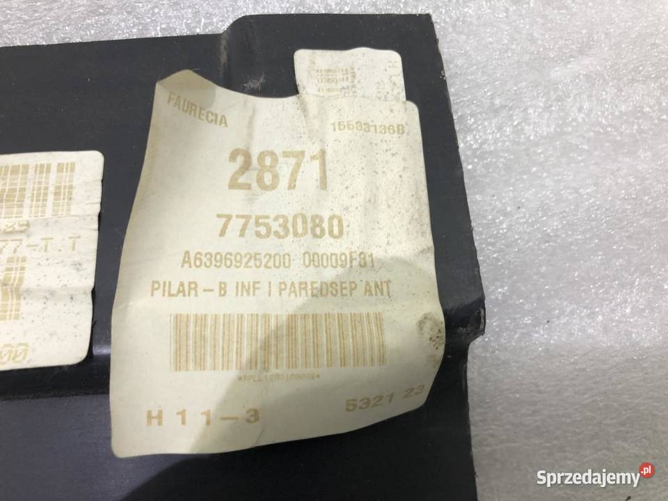 OSŁONA POSZYCIE SŁUPKA MERCEDES VITO A6396925200