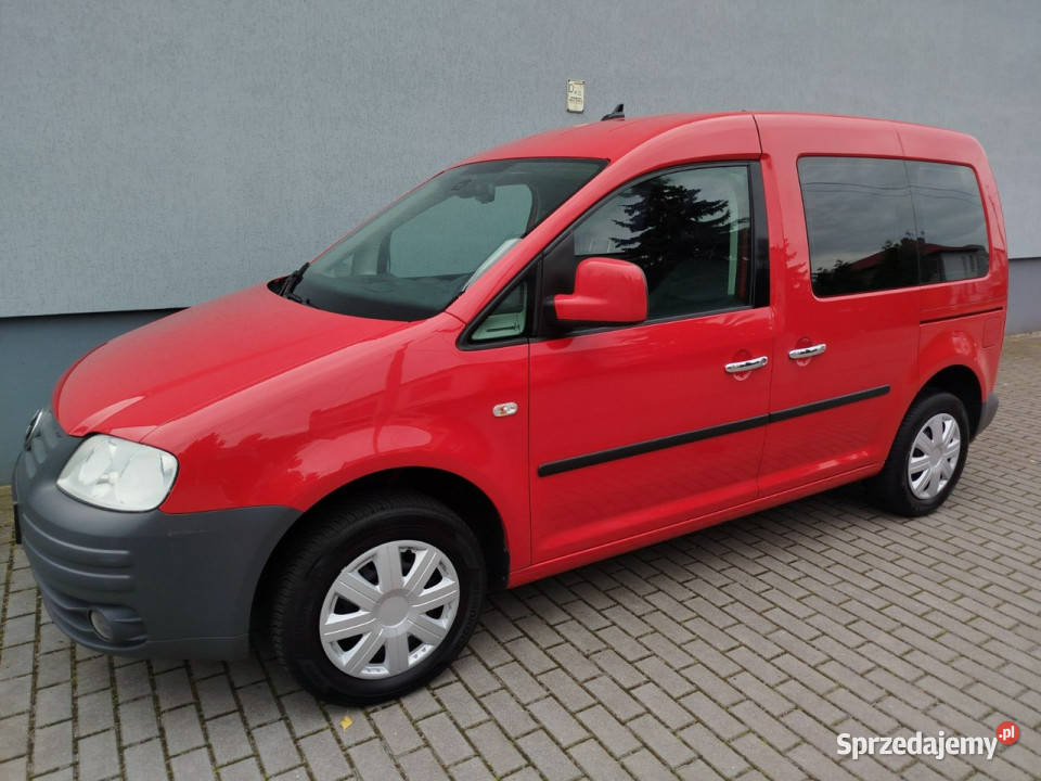 Volkswagen Caddy 2009r KLIMA 7 osobowy 2 L 8V Caddy Toruń sprzedam