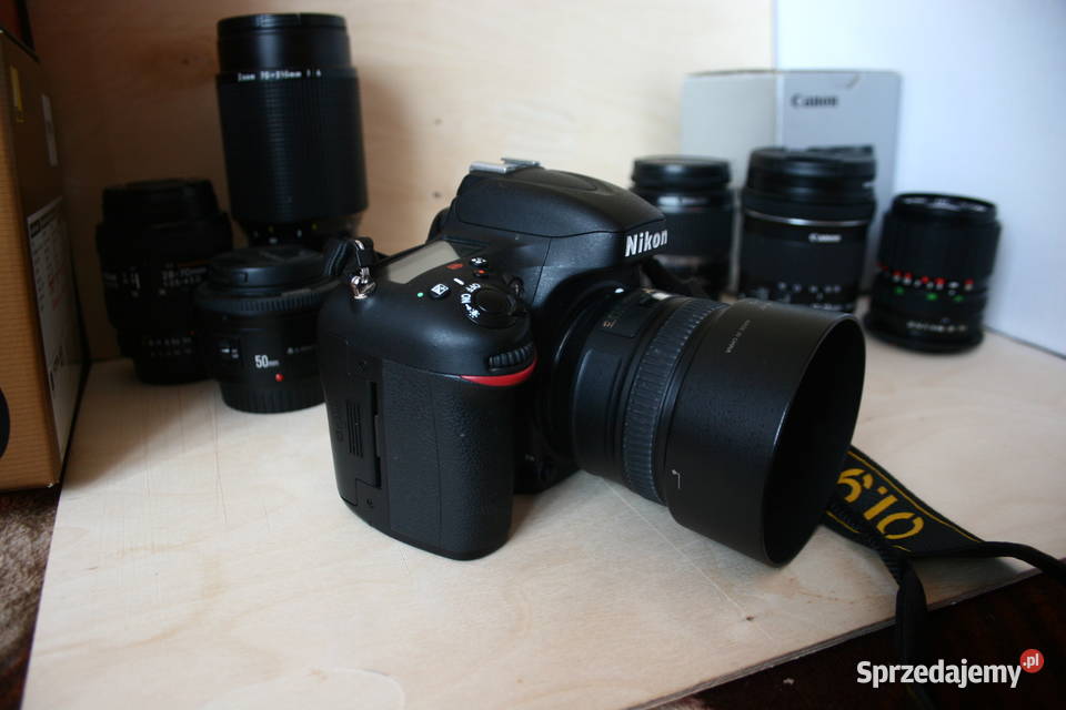 aparat lustrzanka nikon d610 z obietywami pełna Nowy Wiśnicz