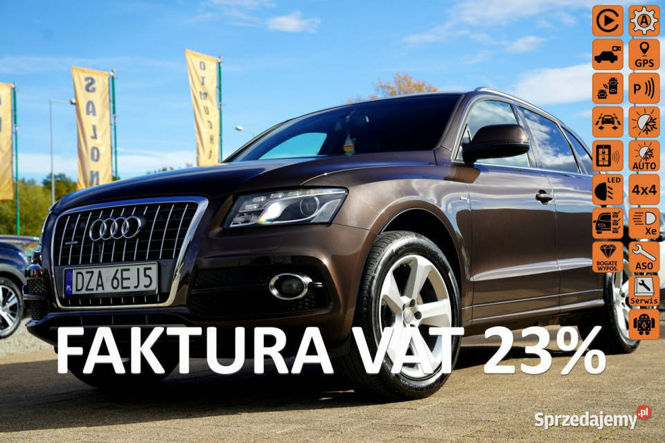 Audi Q5 SLINE skora nawi zawieszenie adaptacyjne lakier metallic