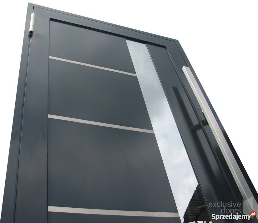 Drzwi do domu wejściowe aluminiowe Schco ADS Piwniczna-Zdrój