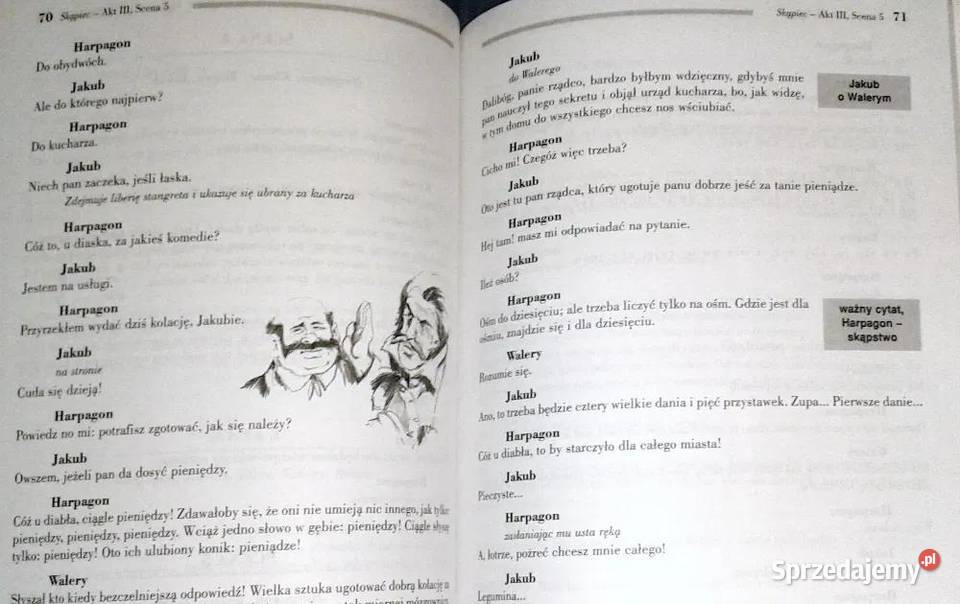 Skąpiec Molier Wydanie z opracowaniem Chełm