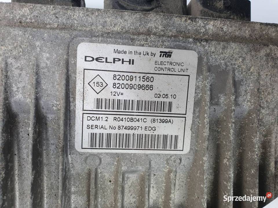 KOMPUTER NISSAN NV 200 8200911560 8200909666 osobowe Lipno