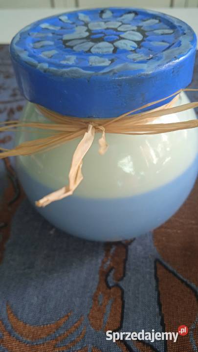 DWUKOLOROWA ŚWIECA SOJOWA W SŁOICZKU wielokolorowy Piła