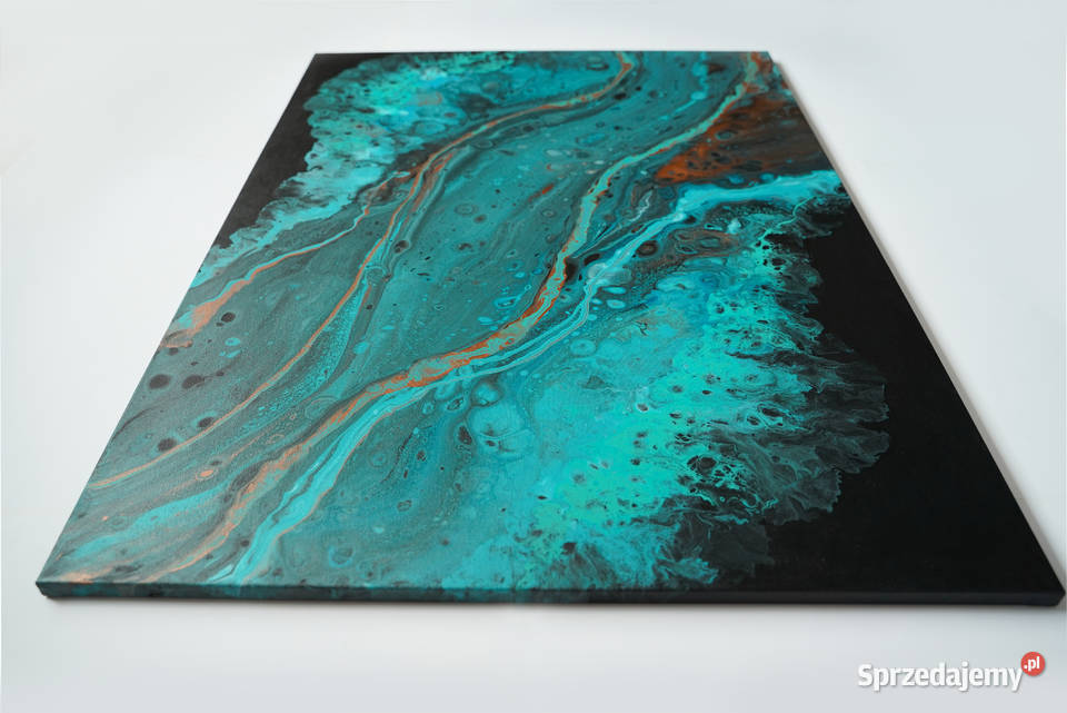 Duży abstrakcyjny obraz Mgławica nieskończoności mazowieckie Warszawa