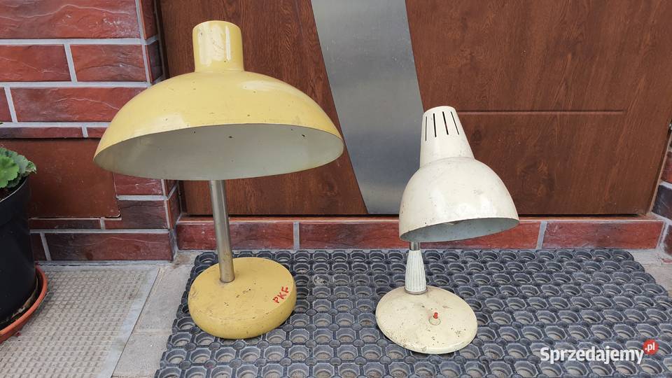 Lampa lampka biurkowa PRL 2 lubelskie Lublin