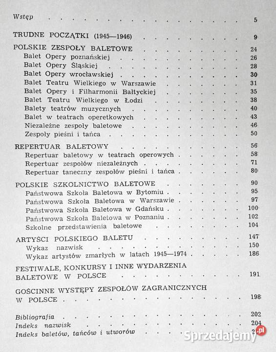 Almanach baletu polskiego 19451974 Irena Turska miękka Pozostałe Książki i Podręczniki Chełm