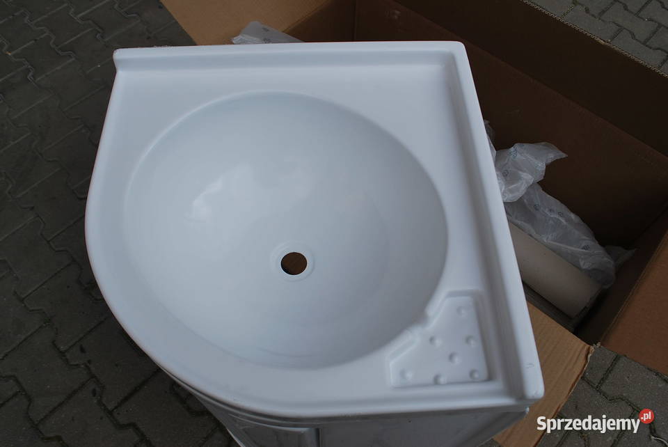 NAROŻNA UMYWALKA Z SZAFKĄ DO KAMPERAPRZYCZEPY Grzebowilk