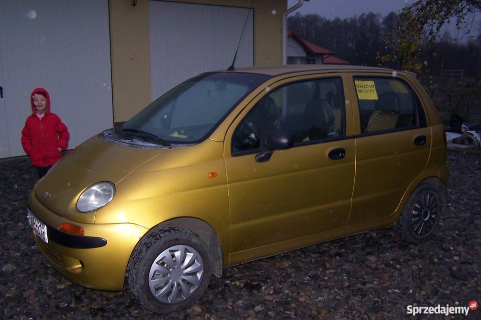 Daewoo Matiz 1999r 97 zółty metalizowany 4/5 Rudna Wielka sprzedam