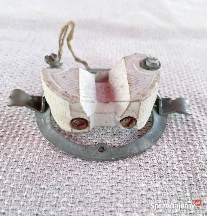 Gniazdo elektryczne bakielit z PRL vintage Pozostałe Łódź