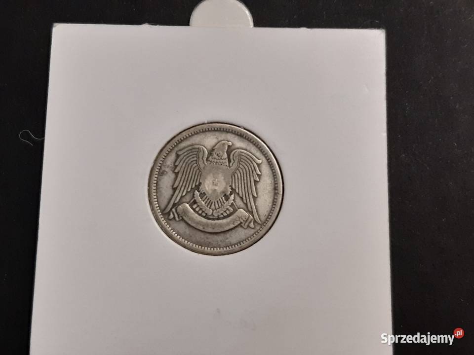 moneta srebrna Republiki Syrii z 1947r Łomża