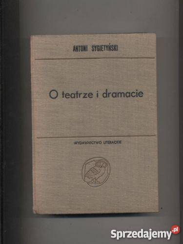 O teatrze i dramacie sprzedam