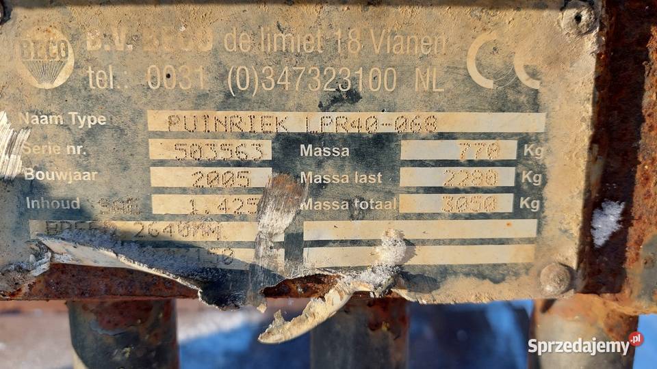 Łyżka ażurowa przesiewająca do ładowarki 265m Sochaczew