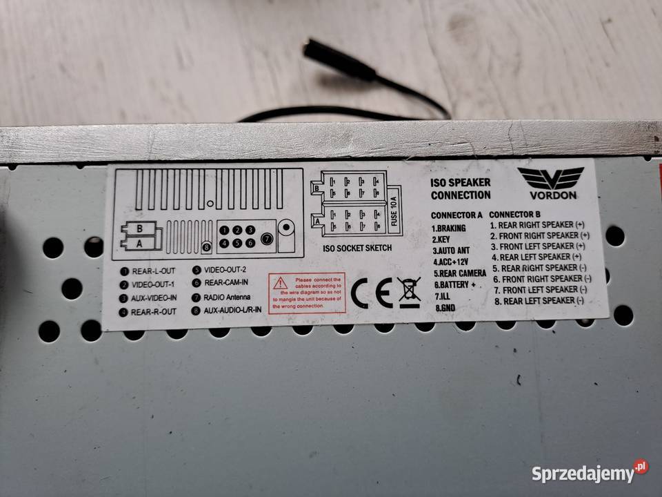 Radio Samochodowe Vordon ekran dotyk Lubań