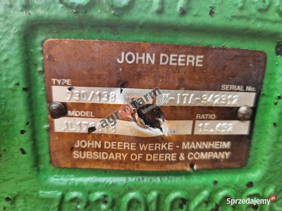 Przedni most John Deere 6330 AL178618 7330104061 Byków