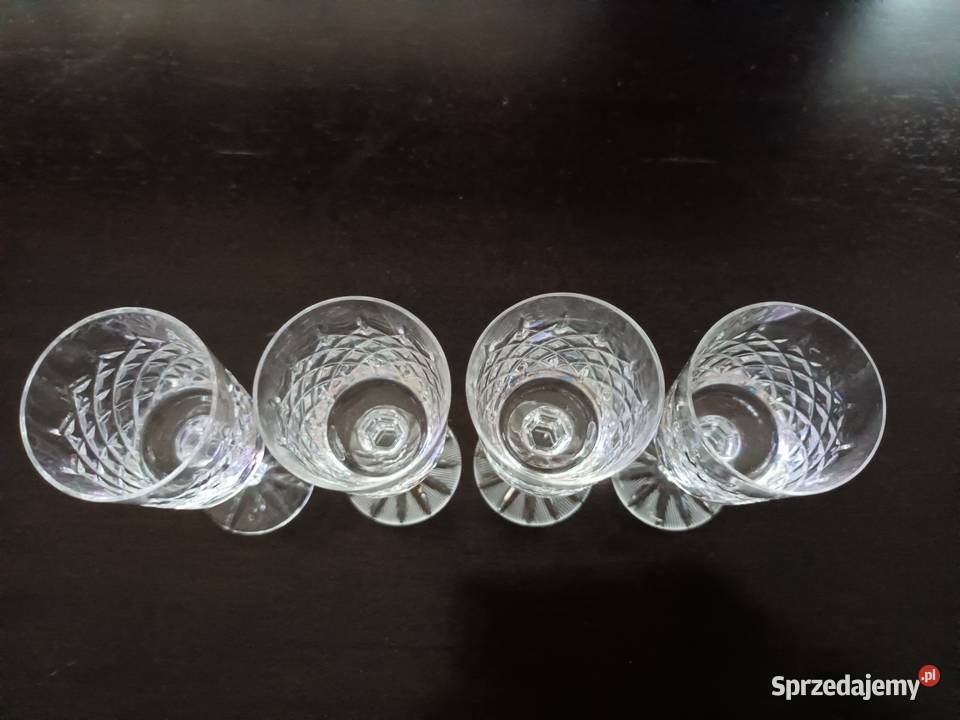 Kieliszki kryształowe 4 łódzkie sprzedam