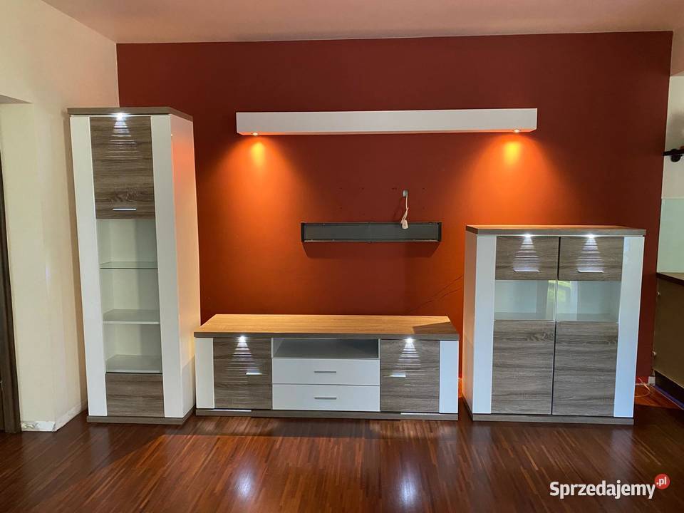 Zestaw meble salon Manhattan komoda szafka RTV Michałowice