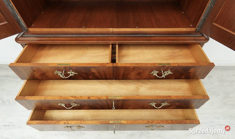Zabytkowa szafa chippendale Szwecja lata 50te