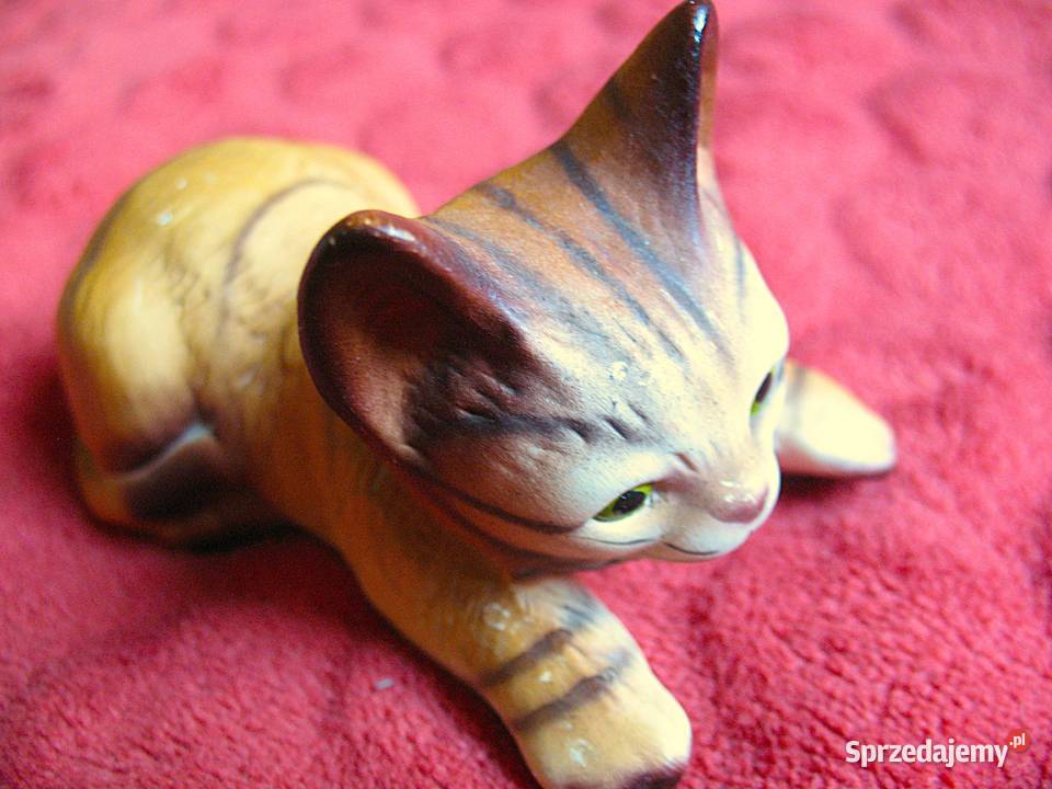 KOT pręgowany 55 x 10 x 5 Figurka Harvey Knox brązowy Siedlce