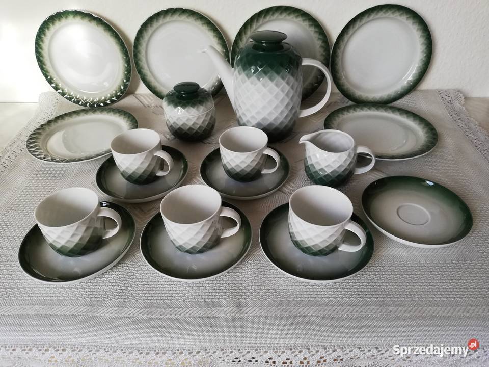 Porcelana Thomas biel i zieleń sprzedam
