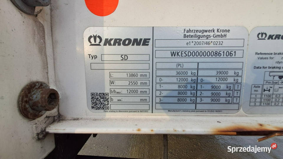 firana Krone SD dolnośląskie Komorniki