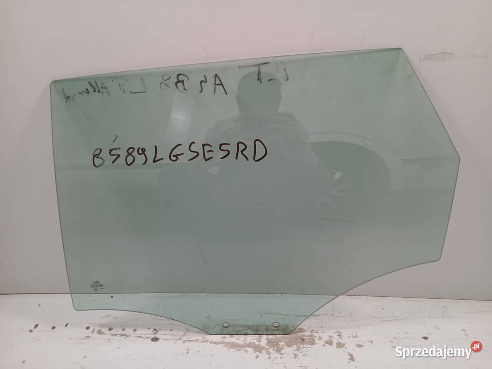 Szyba Drzwi Lewa Tylna Audi A4 B8 07 Oryginał Bralin