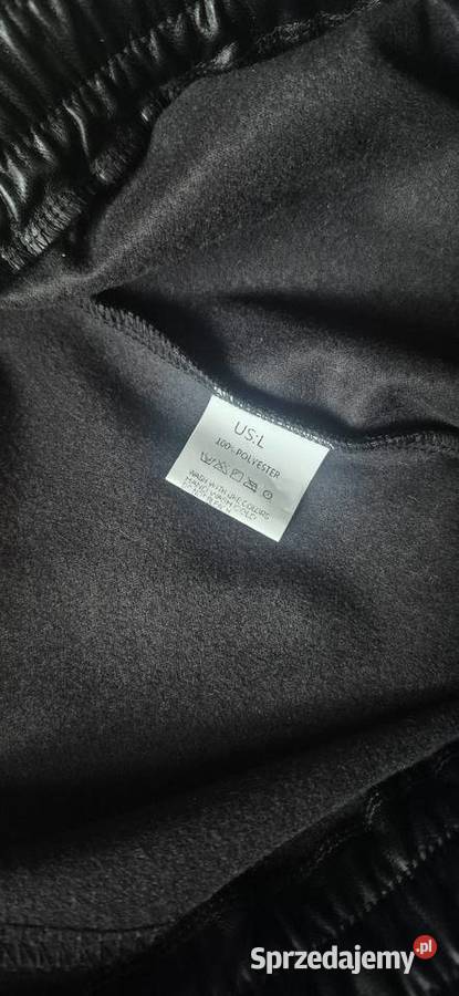 Spodnie męskie eko skóra