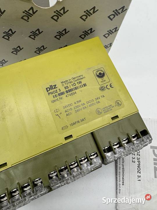 Pilz PNOZ3 24VDC 5S1N 474894 Warszawa
