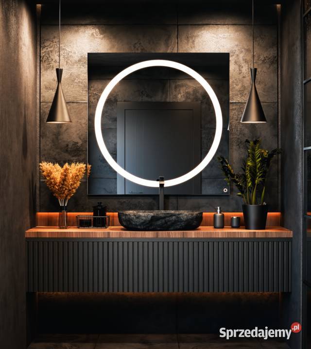Lustro FLASH LED okrągłe lustro łazienkowe z Warszawa