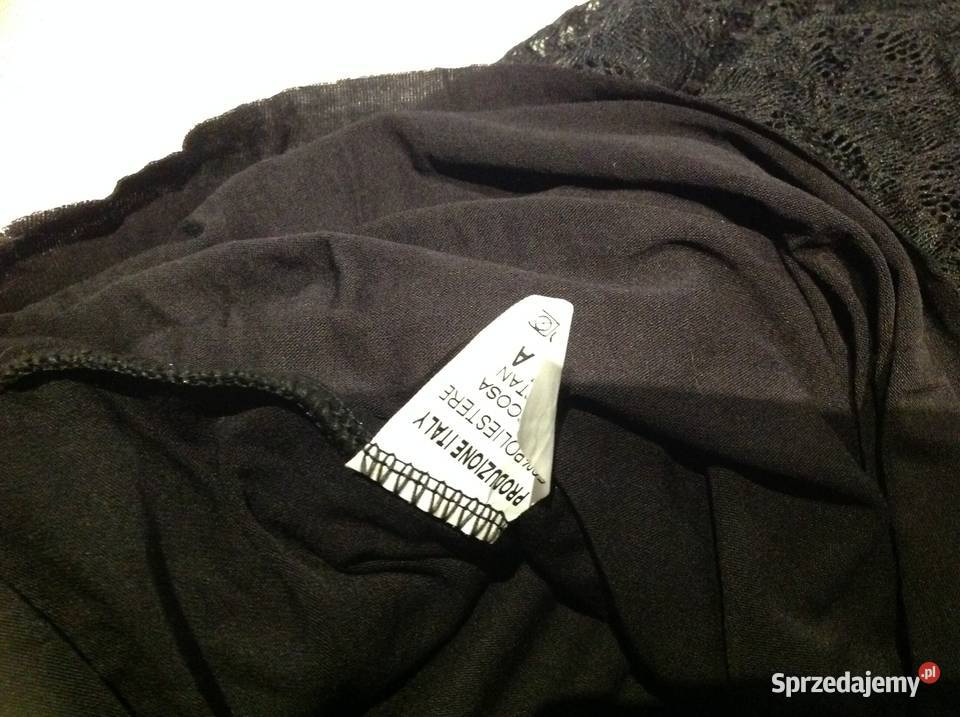 Sukienka Koronkowa Czarna Damska S j Nowa Nowa Sól