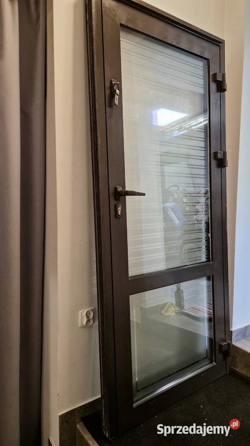 drzwi aluminiowe zewnętrzne ciepłe 90 x 200 Zakopane