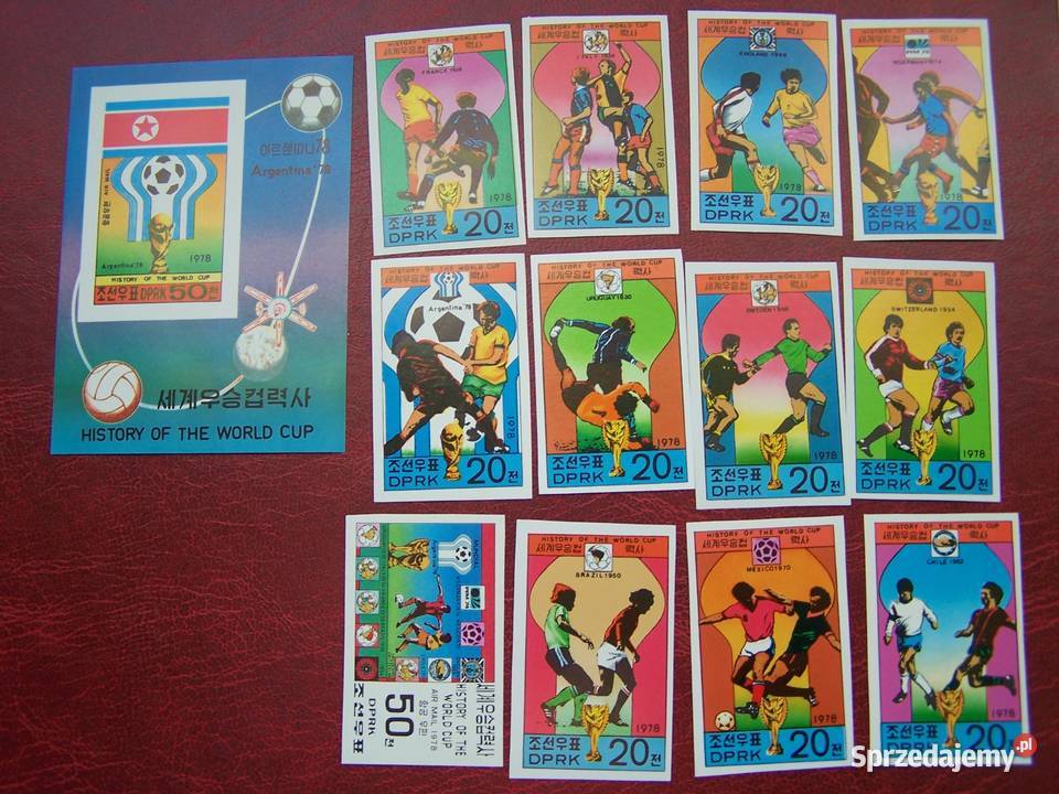 Korea 1978 cięte MNH Piłka nożna Argentyna 78