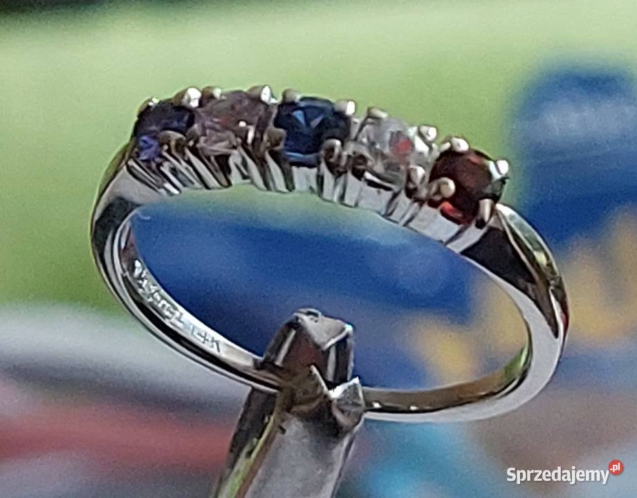 Pierścionek Damski Złoto 585 Tanzanite Szafir Grodzisk Mazowiecki